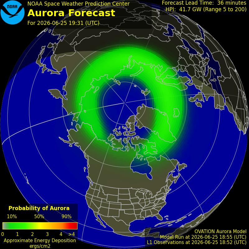 Aurora Oval Northern Hemisphere