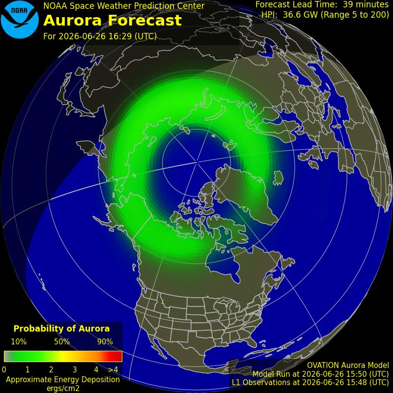 Aurora Oval Northern Hemisphere