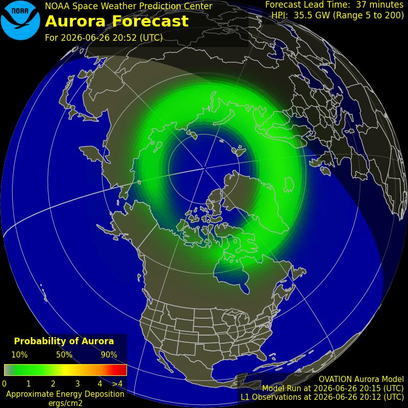 Aurora Oval Northern Hemisphere
