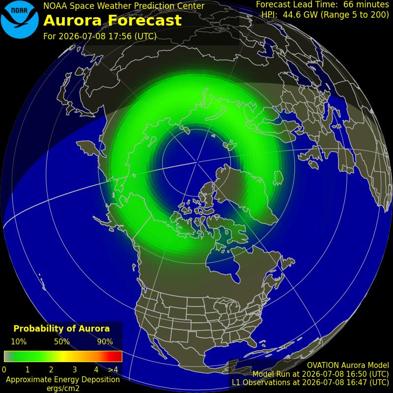 Aurora Oval Northern Hemisphere