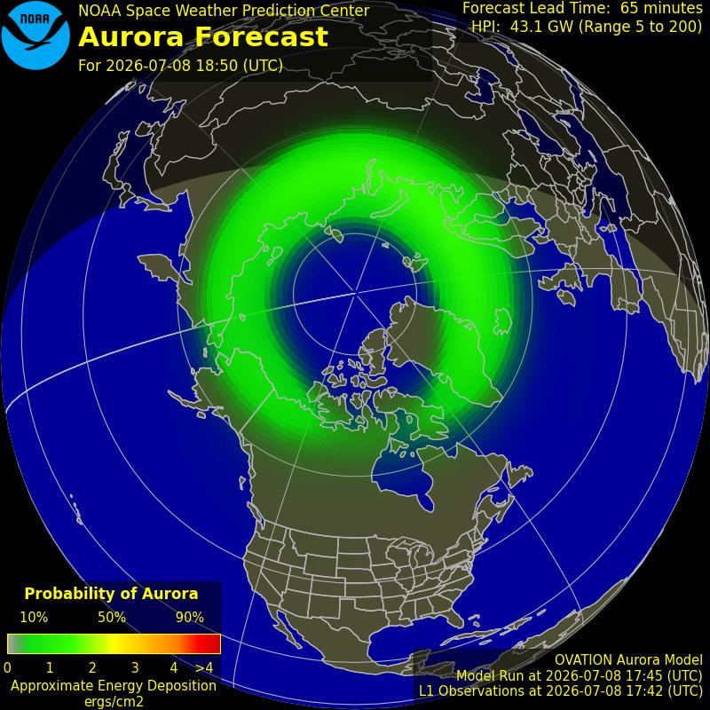 Aurora Oval Northern Hemisphere