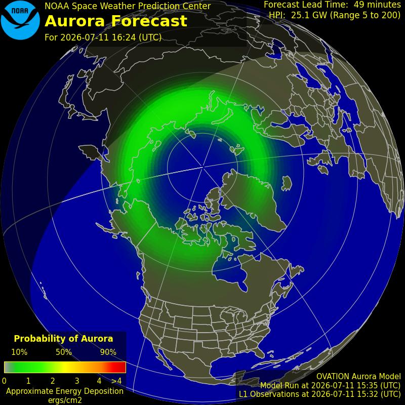 Aurora Oval Northern Hemisphere