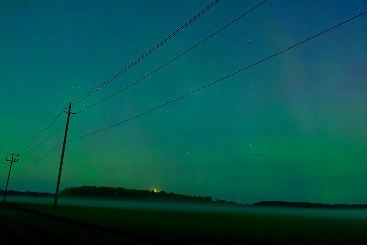 Northern lights in Elora Ontario